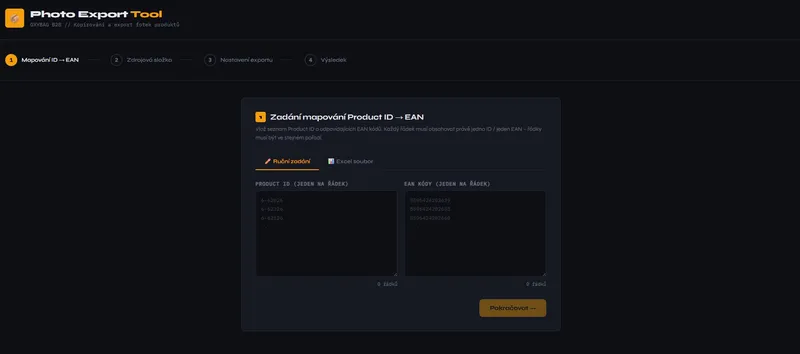 Náhled – Photo Export Tool (B2B)